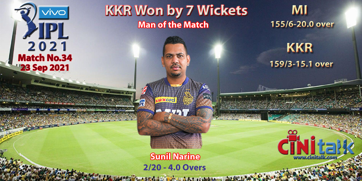 MI VS KKR, IPL2021, Cini Talk